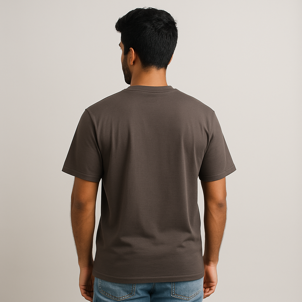 Plain Drop Shoulder T Shirt - Premium Cotton Lycra 220 GSM