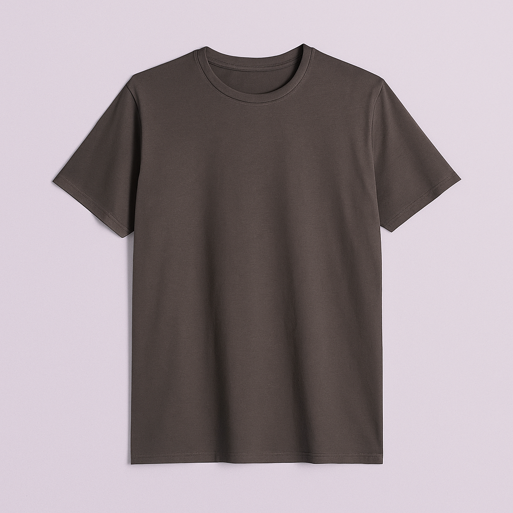 Plain Drop Shoulder T Shirt - Premium Cotton Lycra 220 GSM