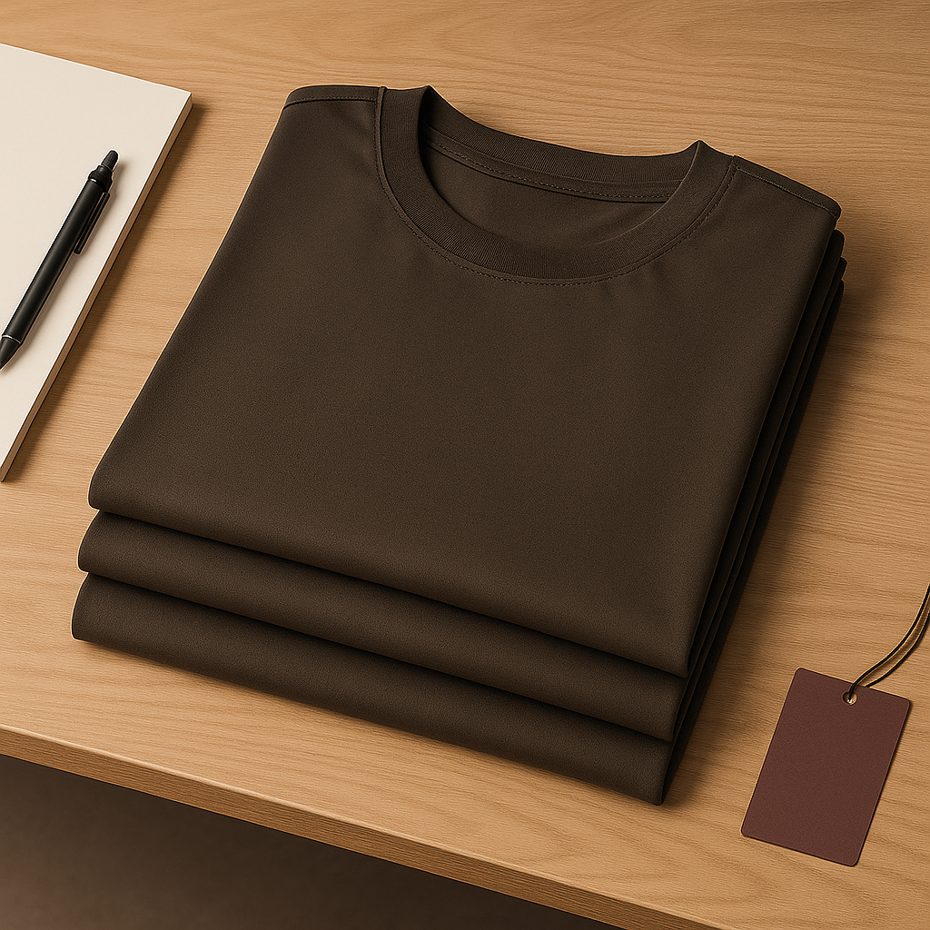 Plain Drop Shoulder T Shirt - Premium Cotton Lycra 220 GSM