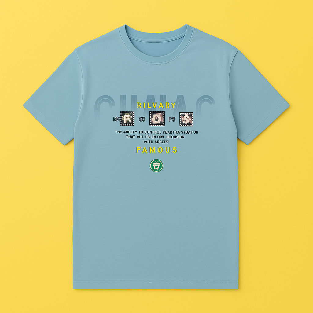 Misty Turquoise cotton spandex unisex t-shirt with motivational graphic on front, perfect for casual wear.