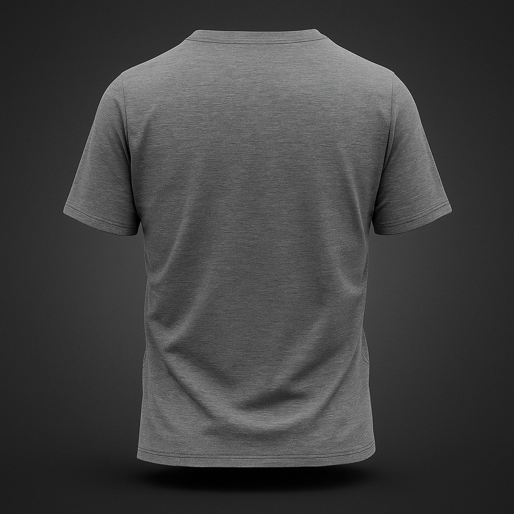 Premium Half Sleeve T-shirt in Grey & Daffodil Yellow – Durable