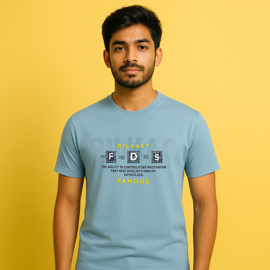 Misty Turquoise unisex t-shirt with motivational graphic on front, perfect for casual everyday wear.