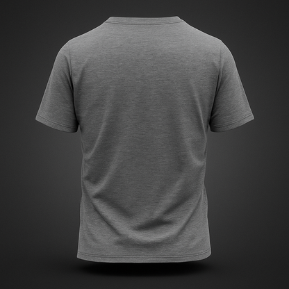 Premium Half Sleeve T-shirt in Grey & Daffodil Yellow – Durable